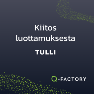 Kiitos luottamuksesta Tulli