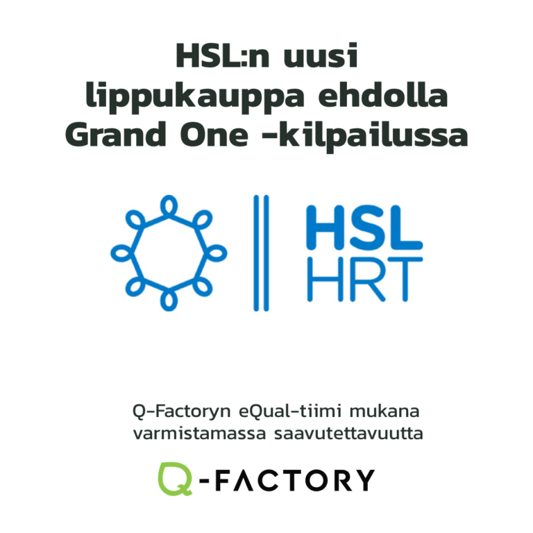 Kuvassa HSL:n ja Q-Factoryn logot