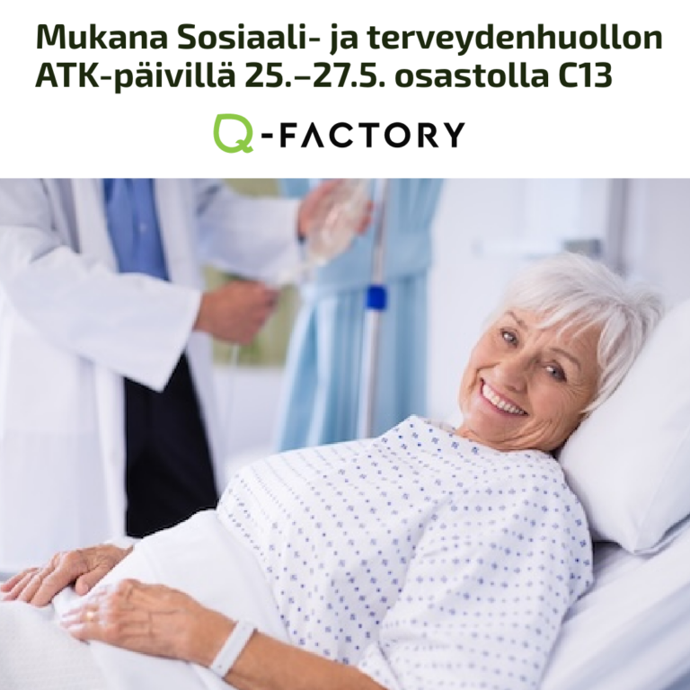 Kuvassa tyytyväinen potilas